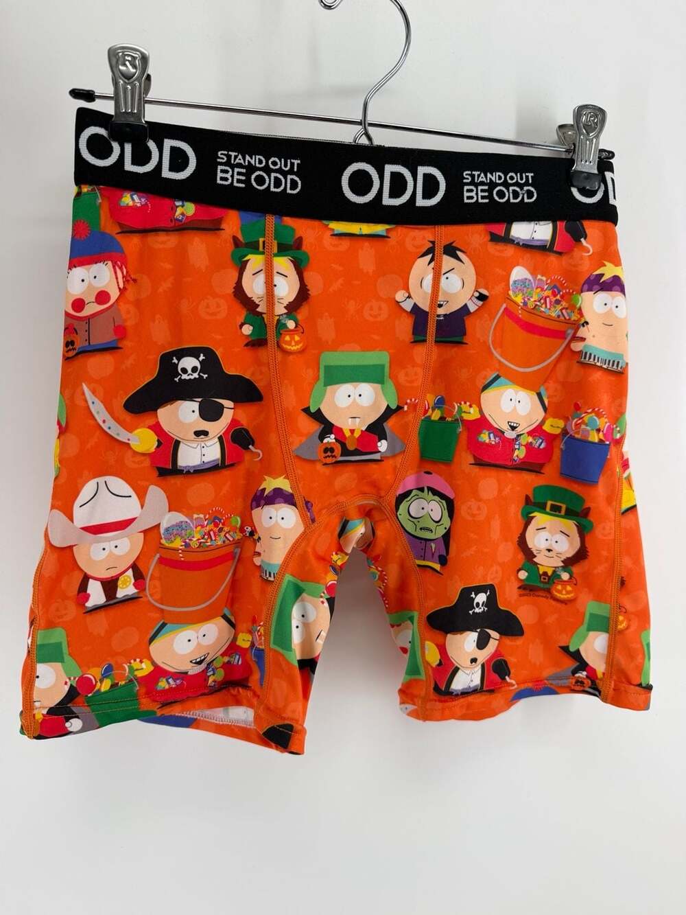 ODD South Park Halloween Boxer Briefs Size S Orange Costume Print